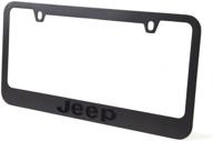 🚙 optimized jeep stealth black license plate frame logo