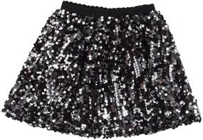 img 3 attached to 🌸 Flofallzique Toddler Elastic Waistband Girls' Clothing & Skirts/Skorts: Comfort and Style Guaranteed