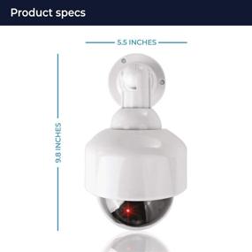 img 3 attached to 📷 Armo Fake Security Camera Dome - Realistic Look Decoy Surveillance System for Indoor/Outdoor Use. Perfect for Businesses & Shops. Bonus Warning Sticker Included.