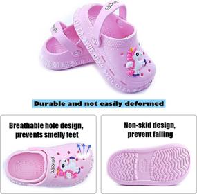 img 3 attached to 👟 Kids Garden Clogs Slippers for Boys - HQCITY Toddler Shoes