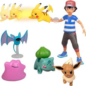 img 4 attached to 🔥 Unleash the Pokémon Battle Figure Launching Action: Unrivaled Fun and Adventure Await!