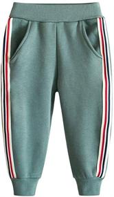 img 1 attached to 👖 Fruitsunchen Little Cotton Sweatpants: Stylish and Comfortable Active Boys' Clothing for Playtime