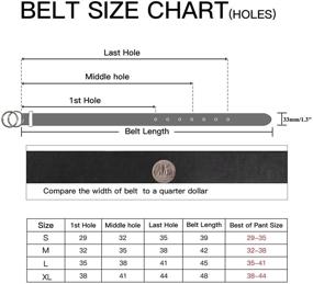 img 3 attached to 👖 LOKLIK Women's Double Ring Buckle Leather Belt: Ideal for Jeans Dress Waist