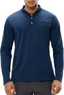 👕 men's mier collared t shirts: high-performance polyester active wear for men logo