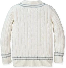 img 2 attached to Stylish and Durable Hope Henry White Tennis Sweater: Boys' Clothing Essential