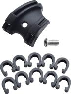 joofn bike bottom bracket cable guide plate with 10pcs c-clips clamps for housing hose routing logo