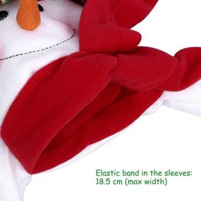 img 3 attached to Christmas Snowman Head Hugger Topper with Colorful Hat, Shawl, and Poseable Arms – Ideal for Xmas, Holiday, Winter Wonderland Party, Home Decor, and Ornaments
