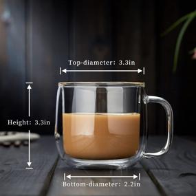 img 1 attached to ☕ Optimized Insulated Borosilicate Espresso Americano Cappuccinos