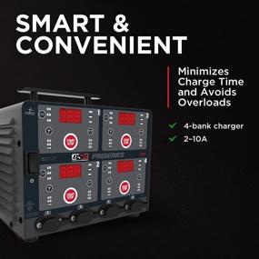 img 2 attached to ⚡ Schumacher DSR ProSeries Automatic Smart Battery Charger/Maintainer - 10 Amps, 6V/12V 4-Bank for Cars, Motorcycles, Lawn Tractors, Power Sports, and Marine Batteries