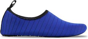 img 2 attached to UBFEN Unisex Water Shoes Aqua Socks Quick Dry Barefoot Shoes for Yoga Swim Surf Pool Beach Walking Exercise