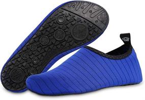 img 3 attached to UBFEN Unisex Water Shoes Aqua Socks Quick Dry Barefoot Shoes for Yoga Swim Surf Pool Beach Walking Exercise