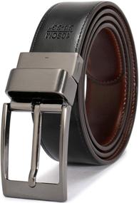 img 2 attached to Beltox Leather Reversible Rotated Box（Black Men's Accessories for Belts