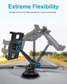 img 1 attached to Car Tablet Mount Woleyi Phone Tablet Accessories for Stands