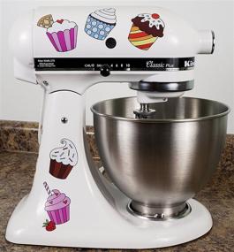 img 3 attached to 🧁 Vibrant Cupcake Vinyl Decals: Fun Stickers for Kitchen Mixers