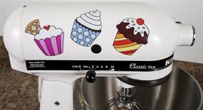 img 2 attached to 🧁 Vibrant Cupcake Vinyl Decals: Fun Stickers for Kitchen Mixers