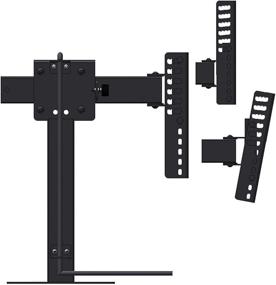 img 1 attached to 📺 MOR/ryde Short Slide-Out and Swivel TV Base Mount - TV40-001H-S: Compact & Versatile Solution for TV Placement