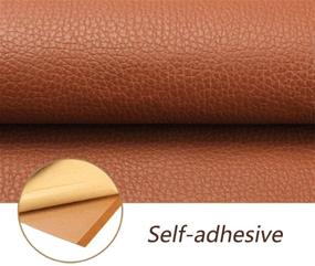 img 2 attached to 🚗 Versatile 8×12" Adhesive Back Leather Repair Patch - Ideal for Sofa, Car Seat, Handbag, Jackets - 8Pcs in Multiple Colors