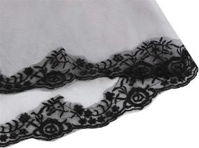 img 1 attached to 🕸️ Captivating Black Lace Veil: Perfect for Weddings, Gothic Costumes, and Halloween