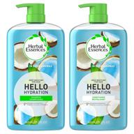 🥥 moisturizing shampoo and conditioner set: herbal essences hello hydration, paraben free, coconut, 29.2 fl oz, color-safe logo
