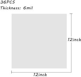 img 3 attached to 🎨 Jekkis 6mil Blank Stencil Sheets - Create Custom Stencils with 36 Pieces of Square Blank Mylar Templates, 12x12 Inch