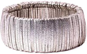 img 3 attached to 💎 Stylish Richera Silver Plated Stretchable Bracelet: A Perfect Jewelry Accessory for Girls