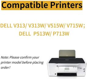 img 2 attached to Dell V313 V313W V515W P513W P713W V715W Printer Compatible Series 21 Ink Cartridges (4 Black, 2 Color) - Replacement Option