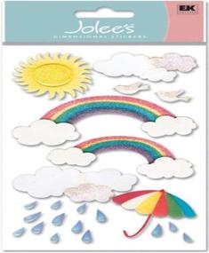 img 1 attached to 🌈 Wilton 0015586701289 Jolees Jolly Boutique 3D Sticker Rainbow-Vellum JG VELJLG001, Other - Enhance your product visibility with a slight modification: Wilton Jolees Jolly Boutique Rainbow-Vellum 3D Sticker Set (JG VELJLG001) - Other