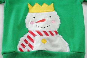 img 2 attached to EULLA Little Boys Girls Sweatshirt: Stylish Toddler Christmas Clothes for Boys Ages 1-7