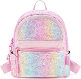 img 4 attached to 🌈 Rainbow Purse for Girls - Mibasies Backpack