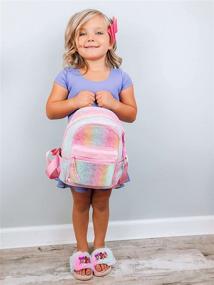 img 3 attached to 🌈 Rainbow Purse for Girls - Mibasies Backpack