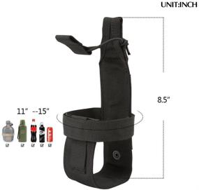 img 3 attached to 🔥 EXCELLENT ELITE SPANKER Tactical Military Portable Belt Bottle Holder Pouch Molle Adjust EDC Water Bottle Carrier: Ultimate Solution for Hunting, Walking, Running, and Traveling