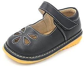 img 1 attached to 👠 Little Mae's Boutique Mary Jane Squeaky Shoes for Toddler Girls: Soft Sole Walking Shoes with Removable Squeaker and Adjustable Velcro Strap