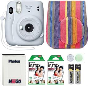 img 4 attached to 📸 Fujifilm Instax Mini 11 Camera Bundle with Case, Fuji Instant Film (20 Sheets) and Photo Album (Ice White)