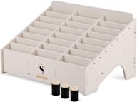 sheenz ink pad storage holder and stamp pad storage with 24 slots - ideal for distress oxide and stampin up and other brands - can be positioned horizontally or vertically with detachable divider - includes 3 sponge finger daubers logo