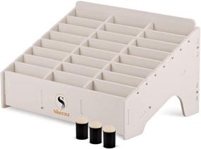 img 4 attached to Sheenz Ink Pad Storage Holder and Stamp Pad Storage with 24 Slots - Ideal for Distress Oxide and Stampin Up and other Brands - Can be Positioned Horizontally or Vertically with Detachable Divider - Includes 3 Sponge Finger Daubers