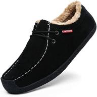 warm and stylish winter slippers loafers: outdoor moccasins men's shoes for loafers & slip-ons логотип