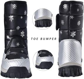 img 1 attached to 🌨️ JACKSHIBO Waterproof Winter Snow Boots for Kids - Keep Your Child Warm and Dry!