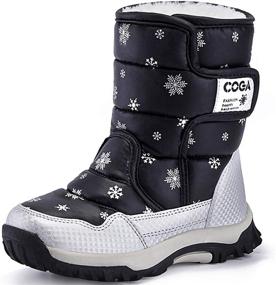 img 4 attached to 🌨️ JACKSHIBO Waterproof Winter Snow Boots for Kids - Keep Your Child Warm and Dry!