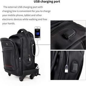 img 1 attached to Revolutionary °Rotating Resistant Backpack Business 🎒 Charging: A Perfect Blend of Durability and Convenience