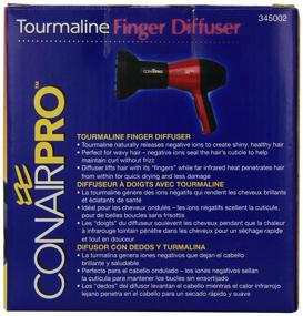 img 3 attached to 💁 Conair Pro Tourmaline Universal Finger Diffuser, Black: Perfect Styling Accessory for Effortless Hair Drying and Volume Boost