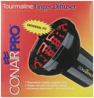 💁 conair pro tourmaline universal finger diffuser, black: perfect styling accessory for effortless hair drying and volume boost logo