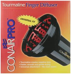 img 4 attached to 💁 Conair Pro Tourmaline Universal Finger Diffuser, Black: Perfect Styling Accessory for Effortless Hair Drying and Volume Boost