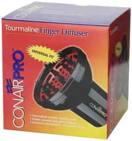 img 1 attached to 💁 Conair Pro Tourmaline Universal Finger Diffuser, Black: Perfect Styling Accessory for Effortless Hair Drying and Volume Boost