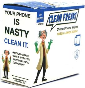 img 3 attached to CLEAN FREAK Phone Wipes for Smartphones, Electronics, and Toys - 30 Pack - Low Wetness Formula for Sensitive Devices Such as iPhone, iPad, Android &amp; Samsung - Promoting Health and Safe Use of Devices