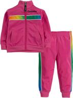crayola childrens apparel 2 piece tracksuit logo