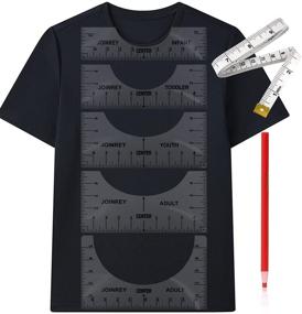 img 4 attached to 👕 7-Piece T-Shirt Ruler Guide Set for Precise Vinyl Alignment – Centering T-Shirt Rulers by JOINREY: Essential Tools for Applying Vinyl, Sublimation, and Heat Press on Clothing – Perfect Drafting Tools for Clothing Design