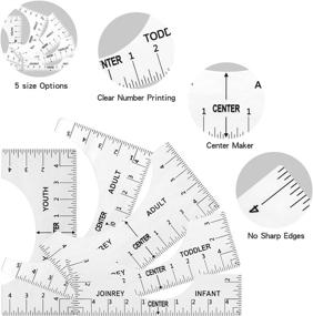 img 2 attached to 👕 7-Piece T-Shirt Ruler Guide Set for Precise Vinyl Alignment – Centering T-Shirt Rulers by JOINREY: Essential Tools for Applying Vinyl, Sublimation, and Heat Press on Clothing – Perfect Drafting Tools for Clothing Design