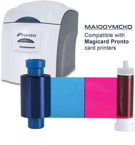 img 2 attached to ✨ High-Quality Magicard MA100YMCKO Pronto Color Ribbon - 100 Prints for Exceptional Results