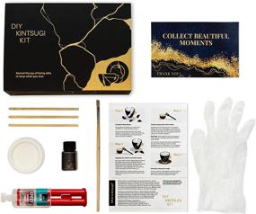 img 4 attached to 🎨 Enhance Your Pottery with DIY Kintsugi Kit: Repair and Revive Ceramic Artistry with Powder Glue - Japanese Kintsugi Repair Starter Kit