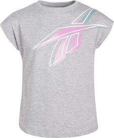 img 1 attached to Reebok Girls' T-Shirt 2-Pack: Stylish Short Sleeve Fashion Tee Multipack for Kids Clothing